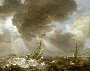 Bonaventura Peeters Dutch Ferry Boats in a Fresh Breeze Germany oil painting artist